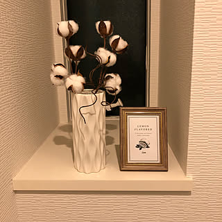 100均インテリア/100均雑貨/100均/造花/コットンフラワー...などのインテリア実例 - 2020-02-22 20:30:25