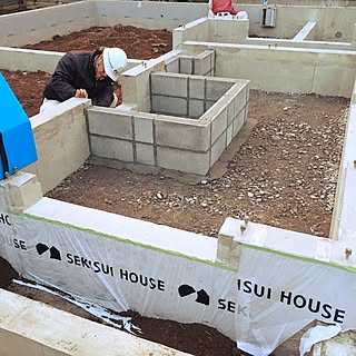 基礎工事中 積水ハウスのインテリア実例 Roomclip ルームクリップ