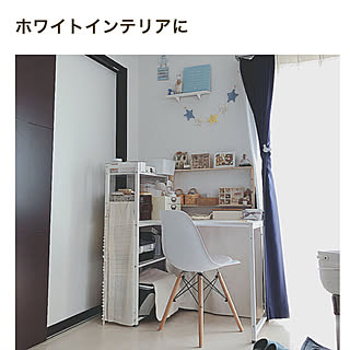 2020.4.14/ニトリデスク/ホワイトが好き♡/RCの出会いに感謝♡/カフェ風にしたい♡...などのインテリア実例 - 2020-04-14 07:47:09