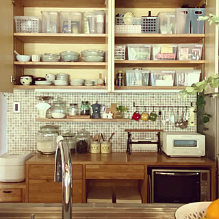 造作家具/名古屋モザイク/キッチンの吊り戸棚/田舎暮らし/KOTOSの家...などのインテリア実例 - 2020-01-21 20:47:35