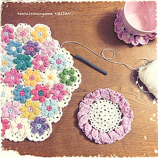 レースが好き♥︎/かぎ針編み♡/かぎ針編み/雑貨/ふりふりっ♡...などのインテリア実例 - 2020-02-25 01:01:40