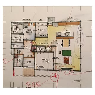 間取り1f マイホーム計画中のインテリア実例 Roomclip ルームクリップ