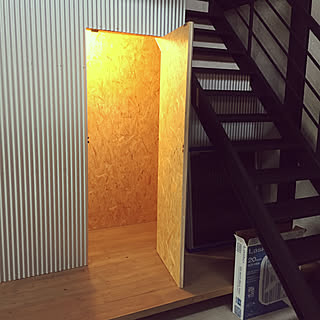 ガルバリウム波板のインテリア実例 Roomclip ルームクリップ