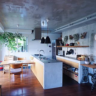 キッチン/キッチン/キセログラフィカ/観葉植物/コンクリートキッチン...などのインテリア実例 - 2015-10-17 22:01:43