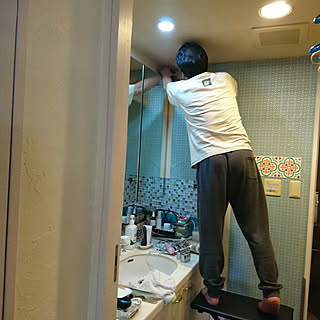 壁/天井/今日のおきょうさん/今日はアクティブに。/DIYブーム到来!/やってみるもんだわね。...などのインテリア実例 - 2018-05-16 12:25:37