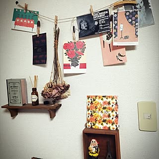 リビング/ドライフラワー/セリアのインテリア実例 - 2016-05-21 22:35:04