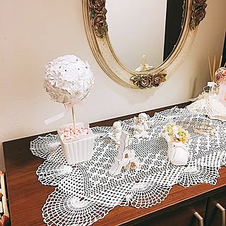 玄関/入り口/セリア/げた箱の上/アンティークミラー/エッフェル塔オブジェ...などのインテリア実例 - 2017-07-17 12:44:11