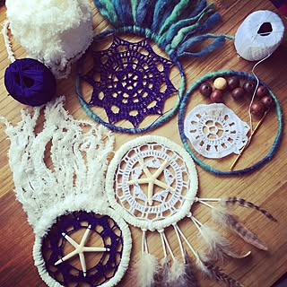 机/レース/毛糸/ダイソー/モチーフ編み...などのインテリア実例 - 2016-02-21 19:56:02