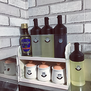 猫が好き/調味料ラベル/調味料ボトル/調味料入れ/モノトーンに憧れる...などのインテリア実例 - 2019-02-28 23:43:44