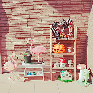 玄関/入り口/ハロウィン/ダイソー/キノコ/ニトリ...などのインテリア実例 - 2018-10-09 14:20:28