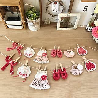みなさんの作品/かぎ針編み/編み編み/ミニワンピース/乙女ガーランド...などのインテリア実例 - 2017-07-10 09:55:17