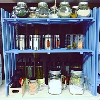 キッチン/スパイスラック/serf/調味料入れ/キャンドゥ...などのインテリア実例 - 2016-06-13 00:00:57