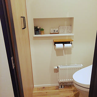 リリカラ壁紙 Totoトイレのインテリア実例 Roomclip ルームクリップ