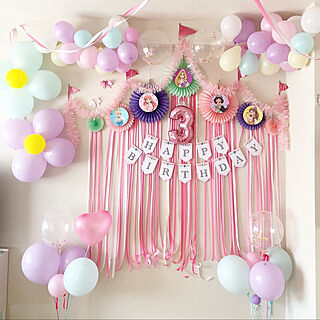 ディズニープリンセス 誕生日飾り付けのインテリア実例 Roomclip ルームクリップ