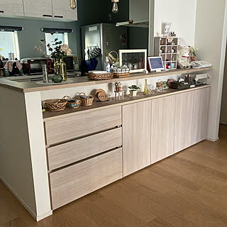 キッチンカウンター マルチカウンターのおしゃれなアレンジ 飾り方のインテリア実例 Roomclip ルームクリップ