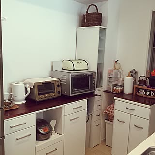 キッチン/キッチンカウンターの上/無印良品/ダイソー/ナチュラル...などのインテリア実例 - 2017-01-18 15:07:16