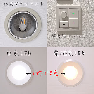 壁/天井/小家(こうち)/照明/ダウンライトLEDのインテリア実例 - 2018-12-05 19:53:43