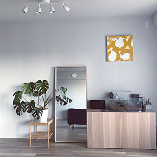 部屋全体/洋室1/IKEA/スタンドミラー/観葉植物...などのインテリア実例 - 2018-03-23 15:53:59