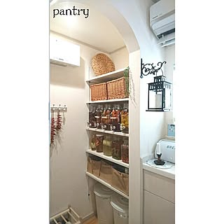 キッチン/果実酒倶楽部/かご収納/IKEAバケツ/IKEAランタン...などのインテリア実例 - 2017-03-02 08:11:46