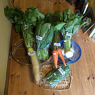 玄関/入り口/セリア仏壇用ローソク/京野菜/レトロなかご/昭和レトロ青ざるかご...などのインテリア実例 - 2018-11-09 09:30:24