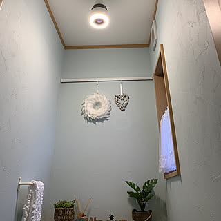 バス/トイレ/シャープ照明器具/IG-HTA30-W/SALAタオルハンガー/サンゲツFE1193...などのインテリア実例 - 2018-12-16 10:41:28