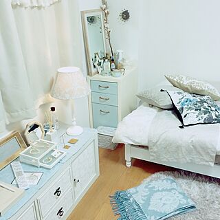 部屋全体/フレンチインテリア/ブルーグレー/Francfranc/リメイク...などのインテリア実例 - 2015-12-30 12:27:21