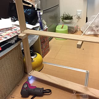棚/何も朝から食べず/すでに6時間経過(҂⌣̀_⌣́)/やると決めたらやる!(҂⌣̀_⌣́)/いつ断捨離出来るのかな?...などのインテリア実例 - 2017-03-26 15:26:20