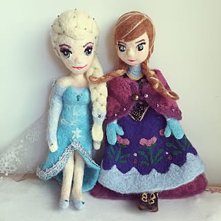 羊毛フェルト アナと雪の女王のおしゃれなアレンジ 飾り方のインテリア実例 Roomclip ルームクリップ
