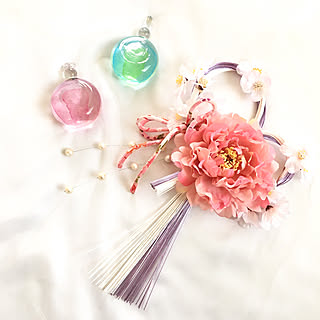 桃の節句/ガラス雛/ひな祭りリース/ひな祭り/ハンドメイド...などのインテリア実例 - 2019-03-01 16:26:19