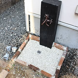 部屋全体/DIY立水栓/立水栓/いつもいいねやコメありがとうございます♡/手作りの庭...などのインテリア実例 - 2016-03-27 18:58:09