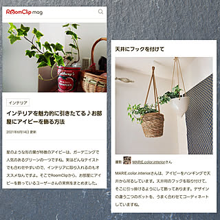 ヘデラ ハンギングプランターのインテリア実例 Roomclip ルームクリップ ヘデラ ハンギングプランターのインテリア実例 Roomclip ルームクリップ