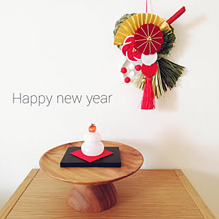 棚/お正月/鏡餅/鏡餅 ガラス/しめ縄飾り...などのインテリア実例 - 2019-12-28 16:59:32