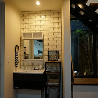 バス/トイレ/シーラインフロートタイプ/Panasonic洗面台/タイル/ポーセラーツ作品...などのインテリア実例 - 2018-12-10 21:57:38