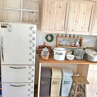 マスキングテープ 冷蔵庫リメイクのインテリア実例 Roomclip ルームクリップ