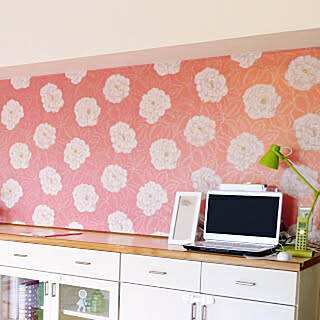 棚/オレンジ/北欧/壁紙/みどりが好きのインテリア実例 - 2018-02-16 18:25:53