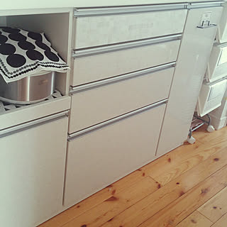 キッチン/インテリアペーパー/選んで頂いて感謝してます/ニトリ/コメント嬉しいです✨...などのインテリア実例 - 2018-01-31 12:30:38