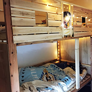 二段ベッドdiyのインテリア 手作りの実例 Roomclip ルームクリップ