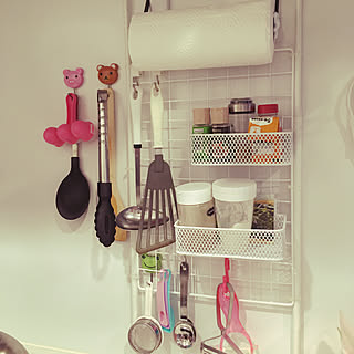 つっぱり棒/キッチン/ダイソー/100均/子供対策...などのインテリア実例 - 2020-02-13 09:04:22