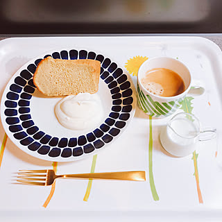 キッチン/手作りお菓子/北欧食器/コーヒータイム/コーヒーカップ...などのインテリア実例 - 2018-04-08 18:06:36