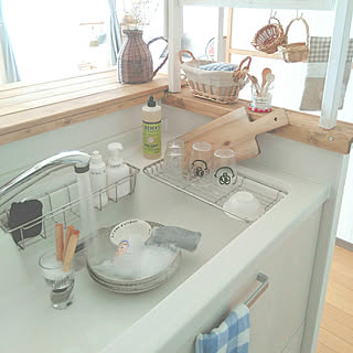 バス/トイレ/白×木が好き/ナチュラルインテリア/DIYでお部屋作り/カゴが好き♡...などのインテリア実例 - 2018-08-24 20:23:09