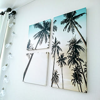 アートパネル ヤシの木のインテリア実例 Roomclip ルームクリップ