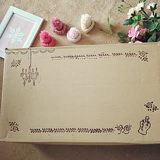 部屋全体/雪の結晶モチーフ/編まないニット帽/交換便♡/Sakura_hanaさんの切り絵...などのインテリア実例 - 2018-01-24 19:29:59