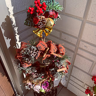 クリスマス リーススタンドのインテリア実例 Roomclip ルームクリップ