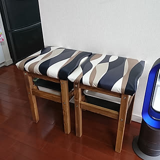 キッチン/IKEA/リメイク/ビニールコーティング生地/IKEAスツールDIYのインテリア実例 - 2018-06-14 12:44:06