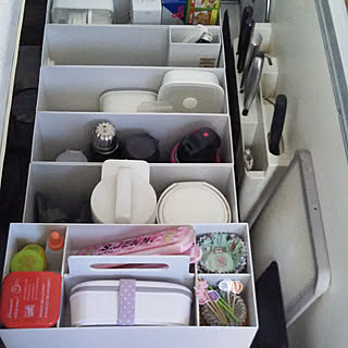 キッチン/キッチン収納/無印良品/ファイルボックス/お弁当グッズ...などのインテリア実例 - 2018-05-04 17:19:24