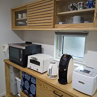 キッチン/無印良品/マリメッコ/造作家具/目隠しカーテン...などのインテリア実例 - 2020-02-22 13:30:15