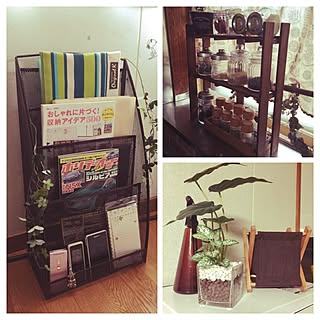 棚/フォローしてくれてる方、感謝です⁑)/DIY/ニトリ/フェイクグリーン...などのインテリア実例 - 2016-09-20 20:05:23