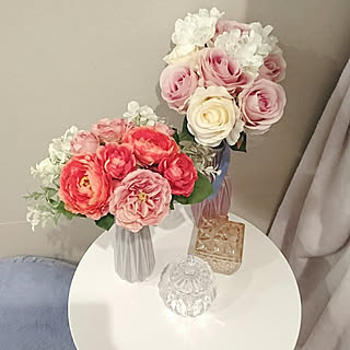 机/Francfranc/お花/クッション/サイドテーブル...などのインテリア実例 - 2018-02-21 21:57:44