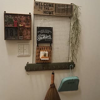 玄関/入り口/Instagramも同じID/100均リメイク/DIY/男前...などのインテリア実例 - 2017-05-14 21:34:37