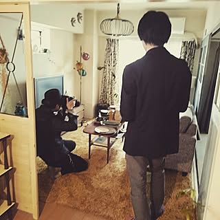 部屋全体/セルフリフォーム/壁紙/カフェ風/セルフリノベーション...などのインテリア実例 - 2015-12-13 17:42:04
